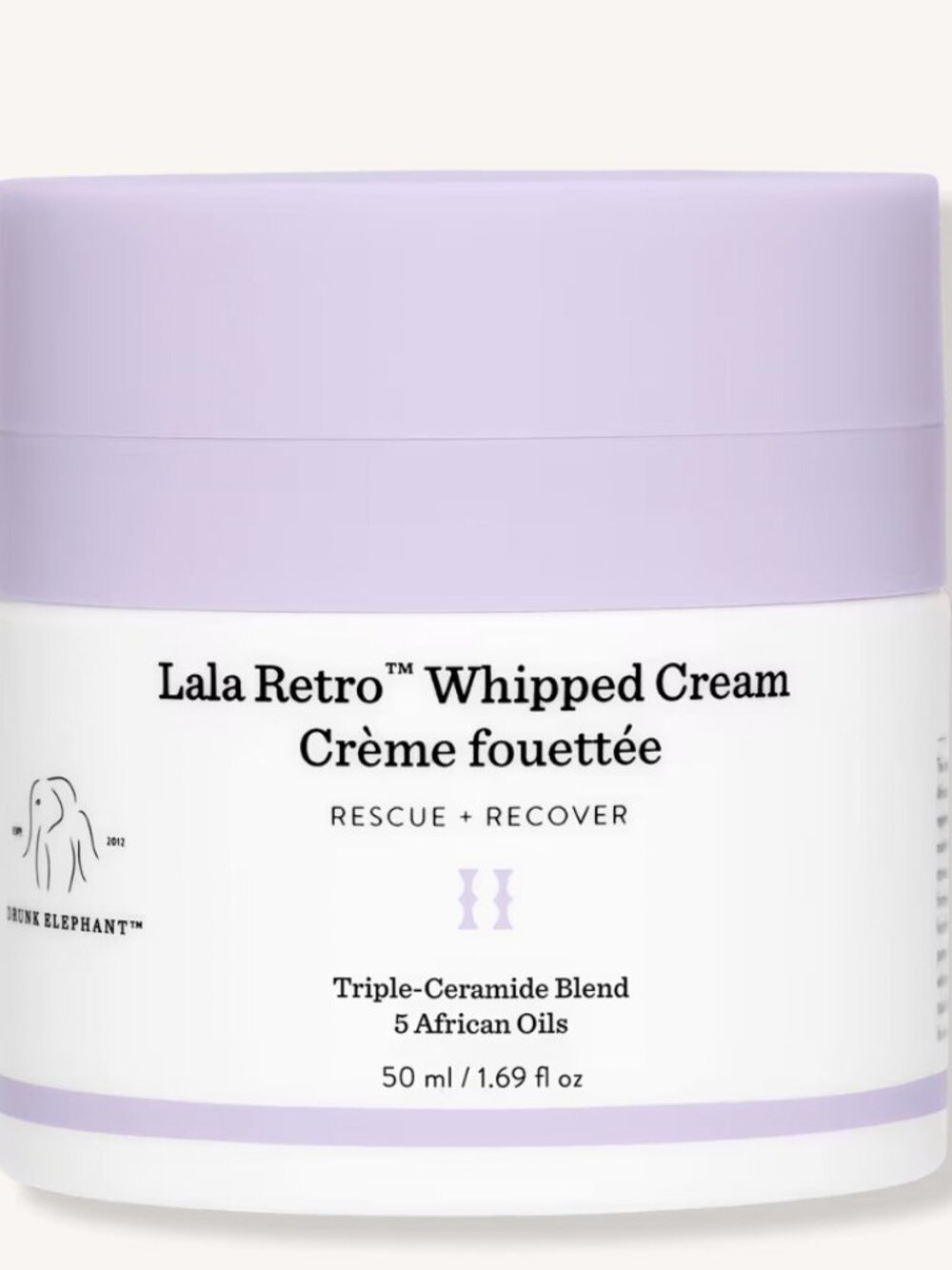 Drunk Elephant Lala Retro Whipped Cream Moisturizer with Ceramides - NWT